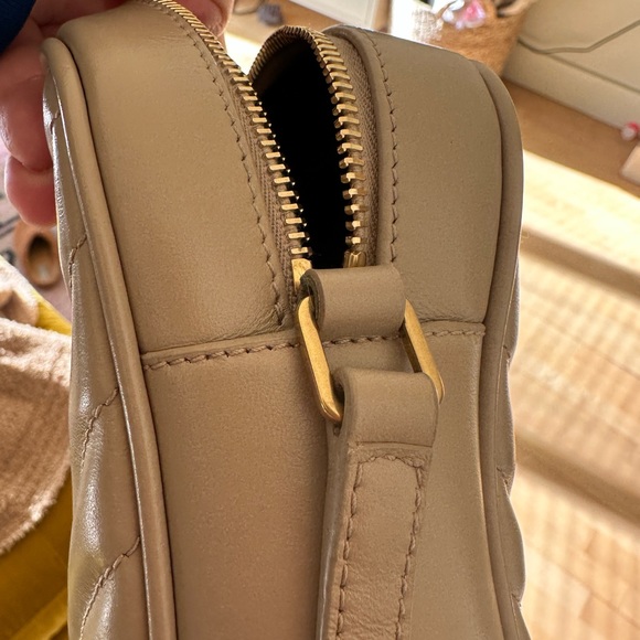 $1690 Auth Saint Laurent Lou Camera Bag in Dark Beige - Picture 5 of 6